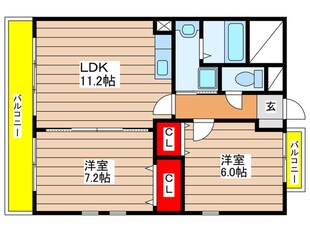 コンフォ－トＲ＆Ｍの物件間取画像